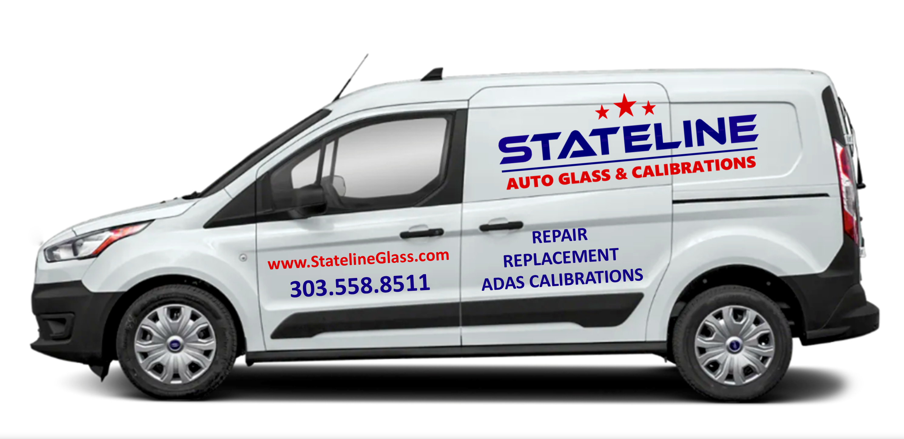 Stateline Van White Background